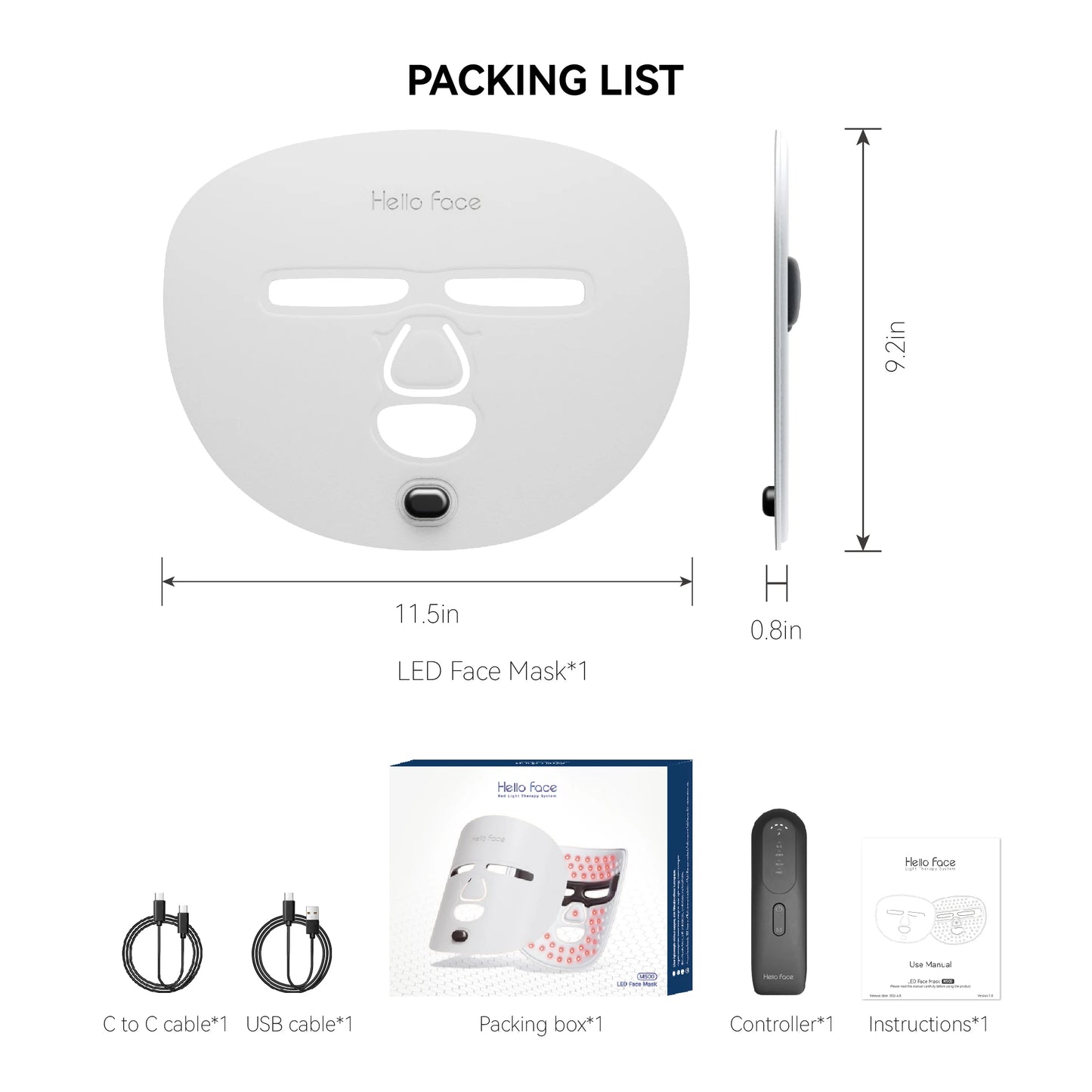 M500 Aura LED Therapy Mask