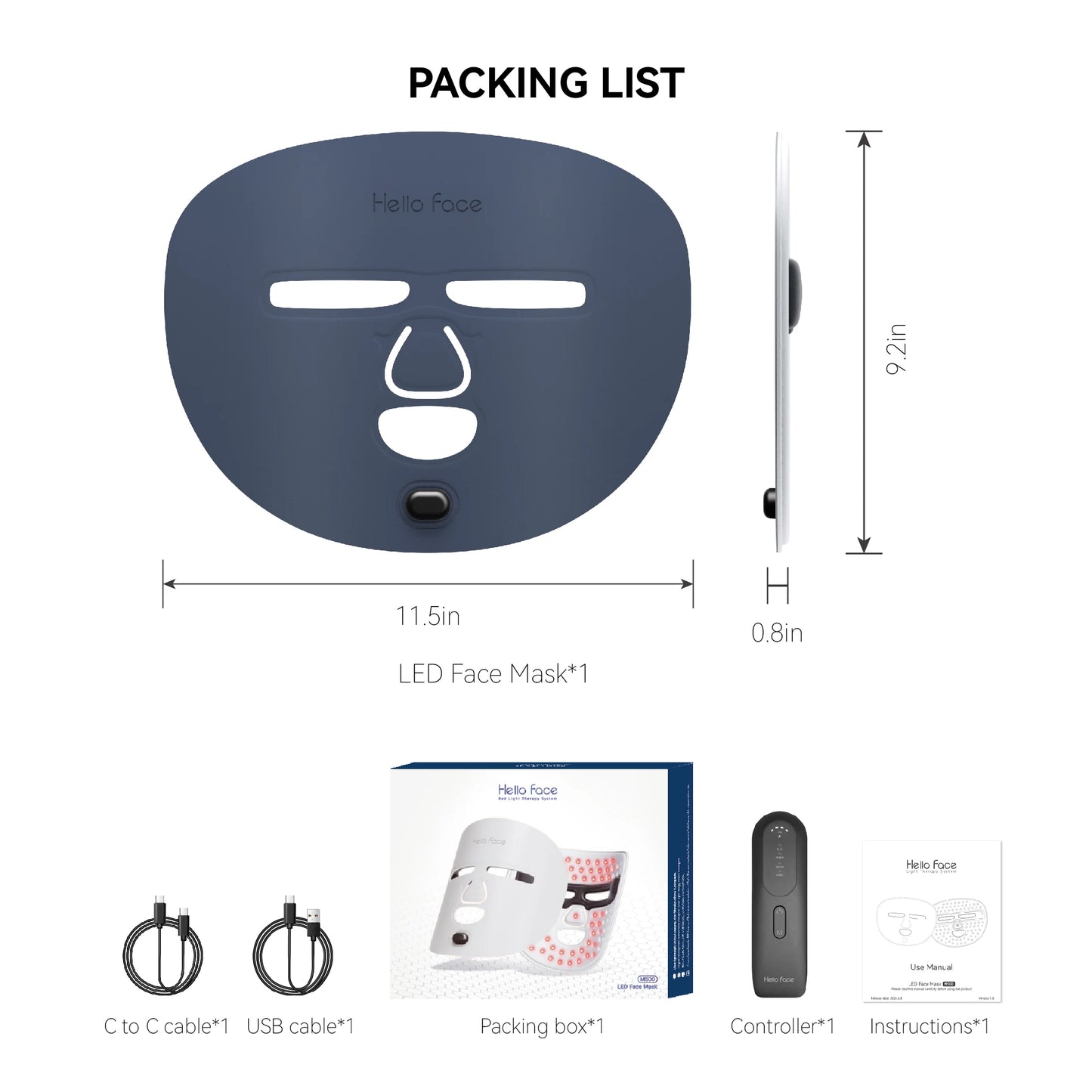 M500 Aura LED Therapy Mask